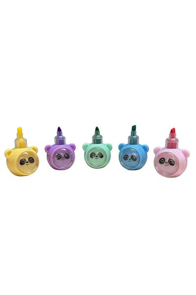 Rubenis Panda Figured Mini Highlighter Set of 5