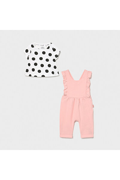 MAYORAL Baby Girl Long Jumpsuit T-Shirt Set of 2 1619