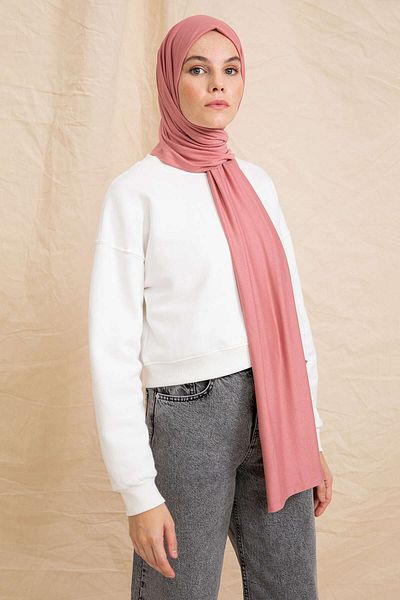 PURESCARFS Dried Rose Combed Shawl