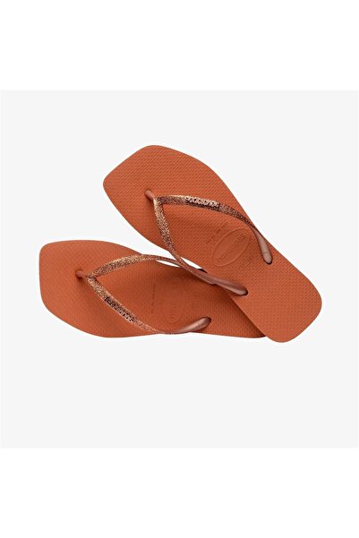 Havaianas Papuci de damă Cerrado cu sclipici portocalii - portocaliu pătrat