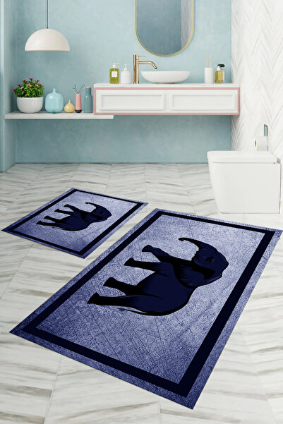 Napoli Home Set de toaletă pentru baie, imprimat digital, lavabil, anti-alune...