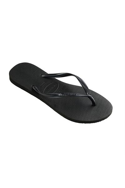 Havaianas Papuci de damă subțiri, negri, negri