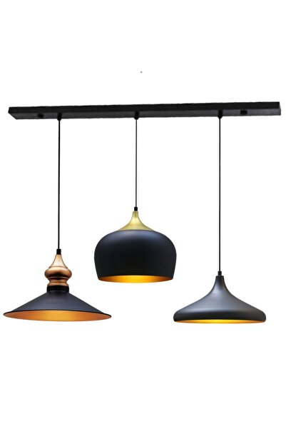 Bamyum Solito Üçlü Sarkıt Lamba Yemek Masası Oturma Odası Mutfak Salon Otel Showroom Ev Hediyesi