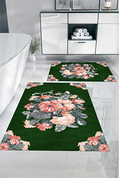 Napoli Home Σετ τουαλέτας με ψηφιακή εκτύπωση, αντιολισθητική βάση, λεπτομέρε...