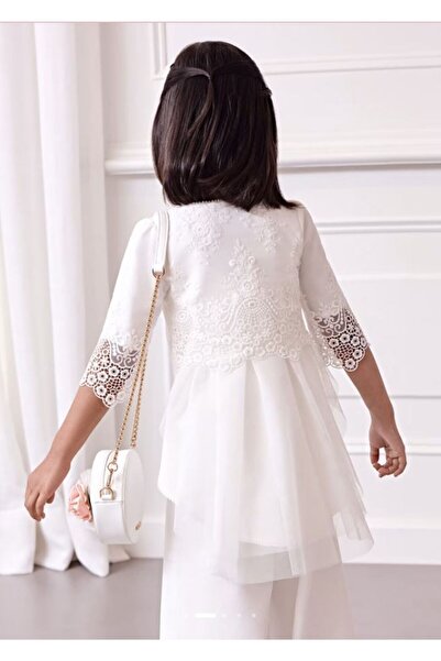 Abel & Lula Дівчачий комбінезон з креповою курткою 5258