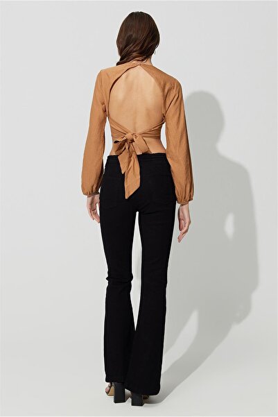 SHERIN Καμηλό μπουστάκι στην πλάτη