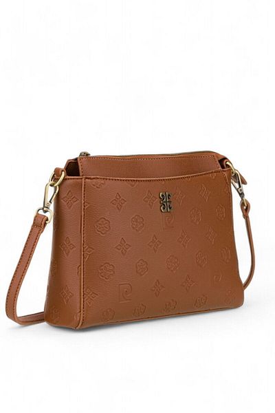 Pierre Cardin Taba γυναικεία τσάντα χιαστί 05pc24k809-bf