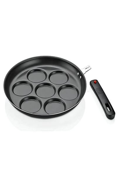 Bayev Pancake Pan - Breakfast Pancake Pan with 7 Compartments Detachable Ergonomic Handle
