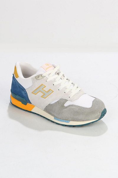 Hammer Jack Mexic Pantofi sport damă Ciment White Indigo din piele naturală
