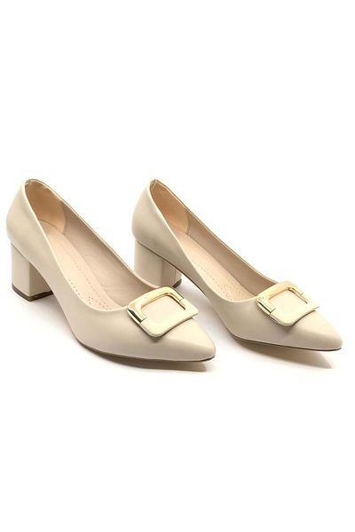 Kids Club Shoes Pantofi cu toc clasici de damă Feles cu cataramă pătrată TEN