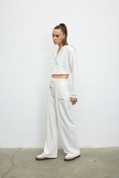 VATKALI Zipper crop sweatshirt