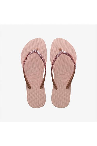 Havaianas Slim Glitter Pink Slippers