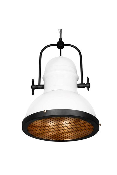 Bamyum Cage White Single Chandelier Living Room Restaurant Baby Room Hairdresser Chandelier Lamp Pendant Lighting