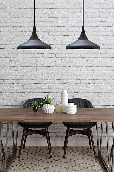 Bamyum Paladin Black Retro Models - Inner White Single Chandelier Pendant Lamp, Living Room Bedroom Entrance Chandelier