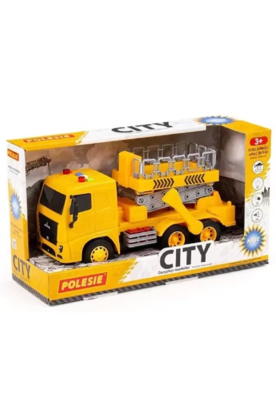 CAN City Sesli Işıklı İş Makinası