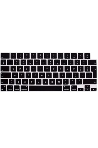 Fibaks واقي لوحة المفاتيح المتوافق مع Macbook 13.3 Air M1، واقي السائل والغبار، لوحة المفاتيح الإنجليزية Q