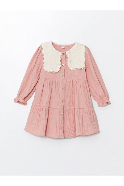 LC Waikiki Lw - Bebe Yaka Uzun Kollu Kız Bebek Elbise