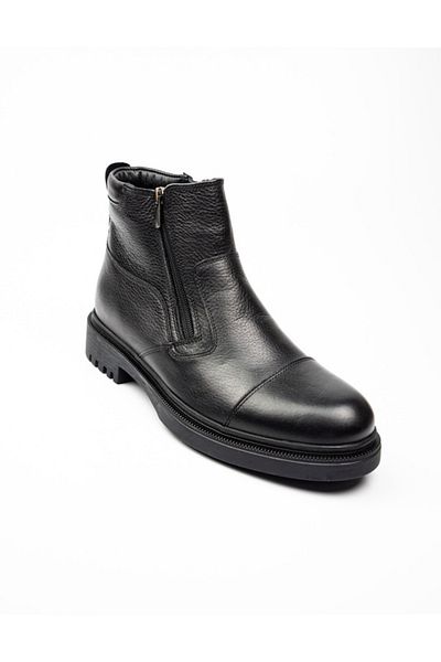 JAMES FRANCO 25992 Model Men Boots - 110m Γνήσιο δέρμα, Μαύρο
