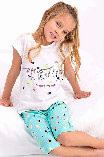 ROLY POLY 2443 Set Capri pentru fete de culoare albă