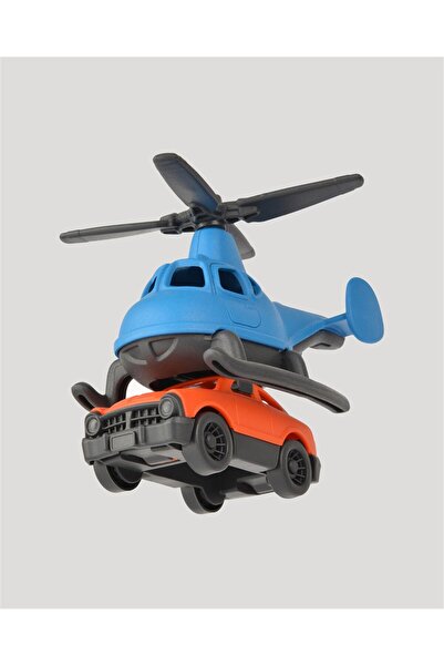 LETS BE CHILD Lc مركبات صغيرة هليكوبتر وسيارة صغيرة - أزرق