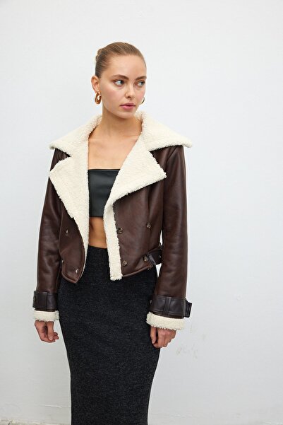 VATKALI Motorkářská bunda z umělé vlny