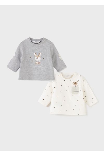 MAYORAL Baby Boy Long Sleeve 2-Pack T-Shirt Set 2061