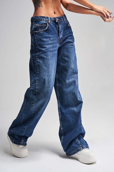 its basic Denim albastru închis Straight Fit - Femei 2w45