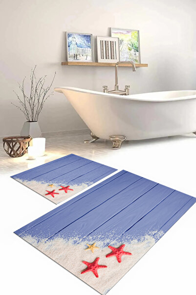 Napoli Home Σετ τουαλέτας με ψηφιακή εκτύπωση, πλενόμενο, μοντέρνο, ματ μπάνι...