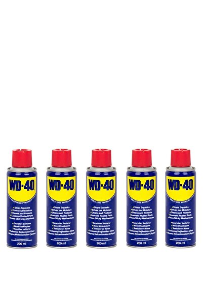 WD-40 5 Adet Wd 40 Çok Amaçlı Pas Sökücü,yağlayıcı 200 ml