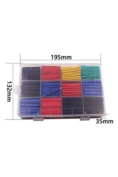 ZAUSS 750 قطعة أنابيب محاصر الحرارة يتقلص كابل حماية كابل مجموعة إصلاح الحرارة يتقلص