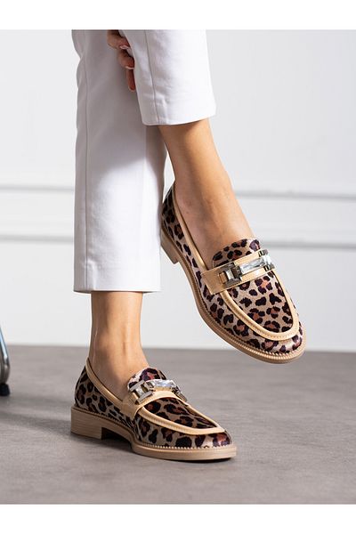 Alemdar Shoes Γυναικείο Loafer PİER Cream Leopard