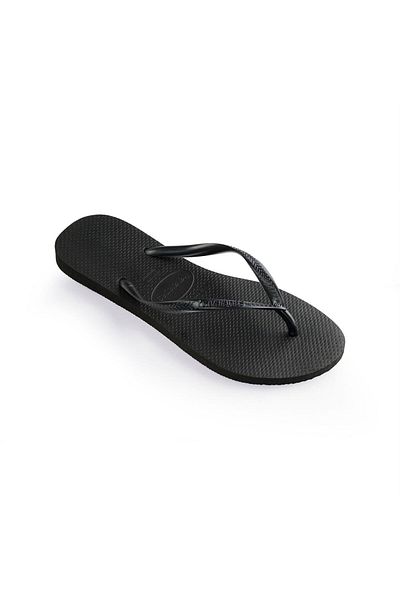 Havaianas Papuci de damă subțiri, negri, negri