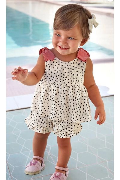 MAYORAL Baby Girl Summer Shorts Blouse Set of 2 1228