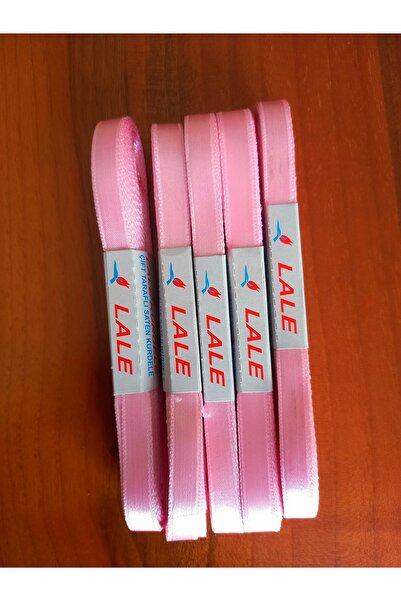 LALE Сатинова стрічка 1 см Сатинова стрічка 5 Top Bebe Pembe Seten Kurdale (5...