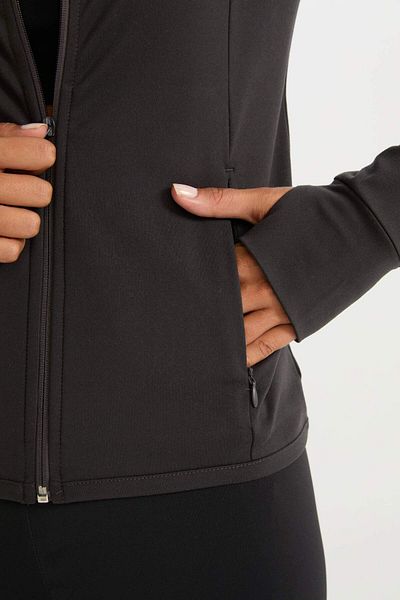 DeFacto Fit Fitted Stand Collar Double Pocket Zippered Sports Cardigan B3985Ax24Au