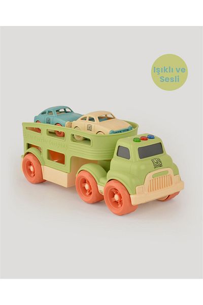 lets be child Green Carrier Truck with Sound and Light