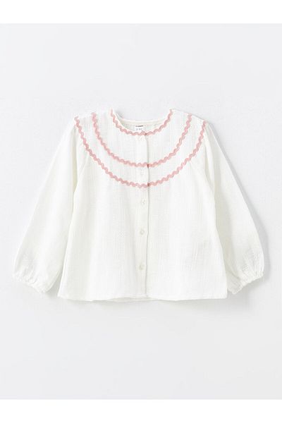 LC Waikiki Lcw Crew Neck Long Sleeve Baby Girl Shirt