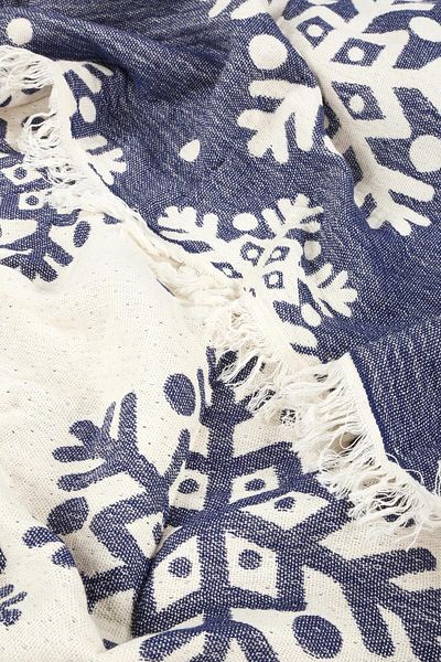 Befera Design single Muslin Pique - 100% Cotton Jacquard Bedspread, Tv Blanket 140x200 snowflake