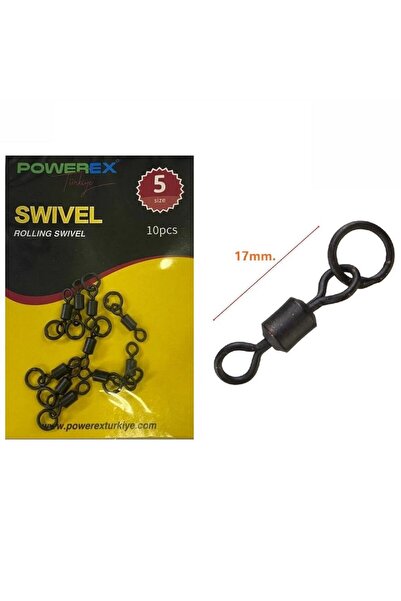 POWEREX Rolling Swivel Halkalı Fırdöndü No:5 (10 ADET)