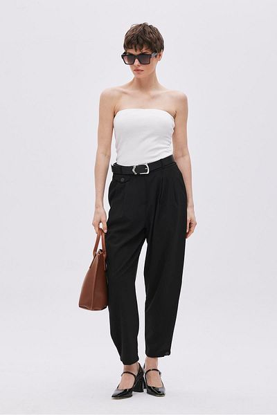 SHERIN White Strapless Blouse