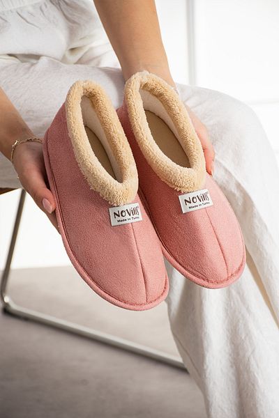 NOVİNS Unisex Μαλακό βελούδινο παπούτσι για το σπίτι Ελαφρύ, άνετη βάση, ζεστή επένδυση