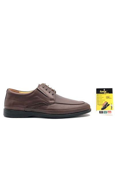 Kids Club Shoes Forex 2603 Мъжки ежедневни обувки от естествена кожа, препоръчани от Dr. Recommended, КАФЯВИ