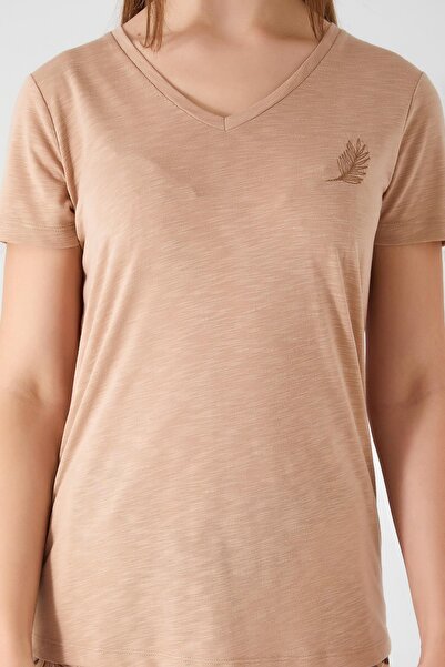 Arnetta Vizon Renk Kadın Kapri Şort Takım