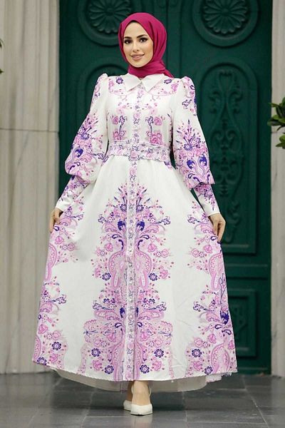 WellWay Rochie Atlas Fabric (CUREA ESTE INCLUSĂ)-liliac Nhn97