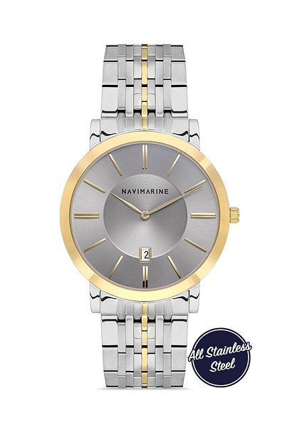 Navimarine Nm 001101 -05 Slim Steel Men's Wristwatch