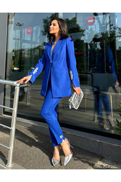 pembekurdelem Set de damă Saks Blue Stone Jacket și pantaloni