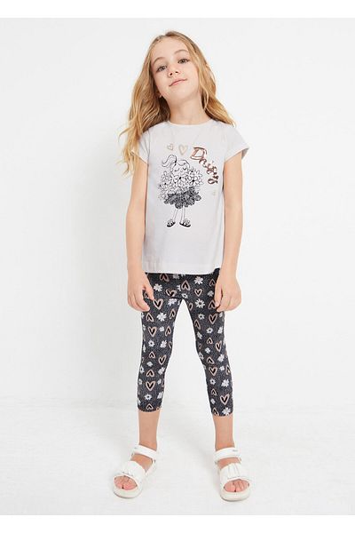 MAYORAL Summer T-Shirt and Leggings Set for Girls - 3787