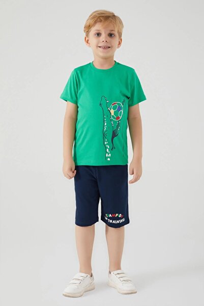 ROLY POLY 3032 Зелений колір Хлопчачий комплект бермудських шортів