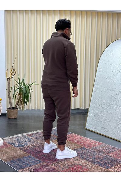 Baycombine35 Polo Neck Unisex Tracksuit Set - Zippered