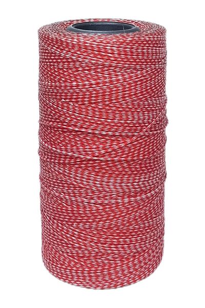 Hobigram Beads Assortment Red and White Waxed Thread 10 Mt – Knitting Kit, Stylish Design, Women's Accessory
